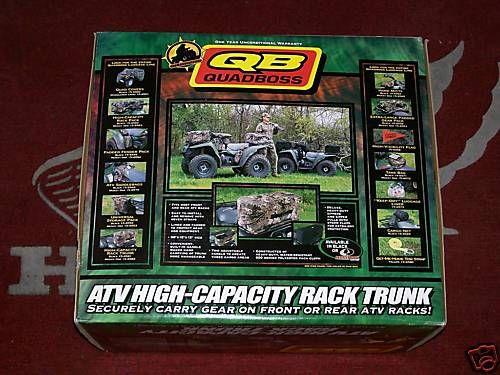 Camo Trunk pack ATV Quad four 4 wheeler 4x4 2x4 New