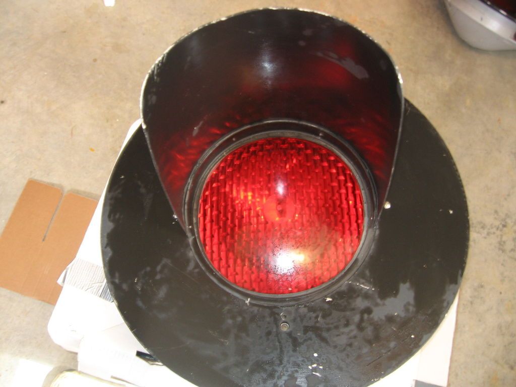 Vtg Authentic Railroad Train Crossing Signal Red Light by Safetran