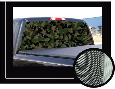 CAMOUFLAGE 2265 Rear Window Graphic camo decal truck view car vinyl