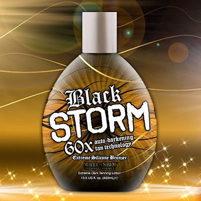 BLACK STORM 60X Bronzer Indoor Dark ACCELERATOR Lotion Tanning Bed