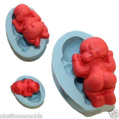 baby Silicone Mold gumpaste tu fondant M4749