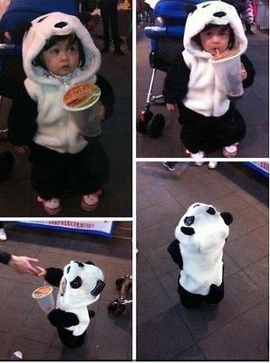 Cute Panda Baby Warmer Costume Sleeping Bag Climb Clothes