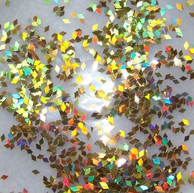 Diamond Holographic Glitter Shapes For Nail Art Crafts Cards Rhombus