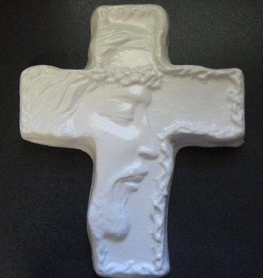 NEW JESUS CROSS MOLD, MOULD FOR CONCRETE,CEMEN T PLAQUE GARDEN DECOR