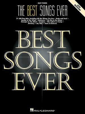 The Best Songs Ever Easy Piano Sheet Music Vocal Melody Lyrics Book