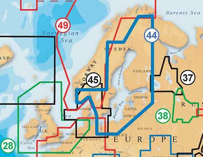 NAVIONICS GOLD XL9 44XG COMPACT FLASH CARD   BALTIC SEA