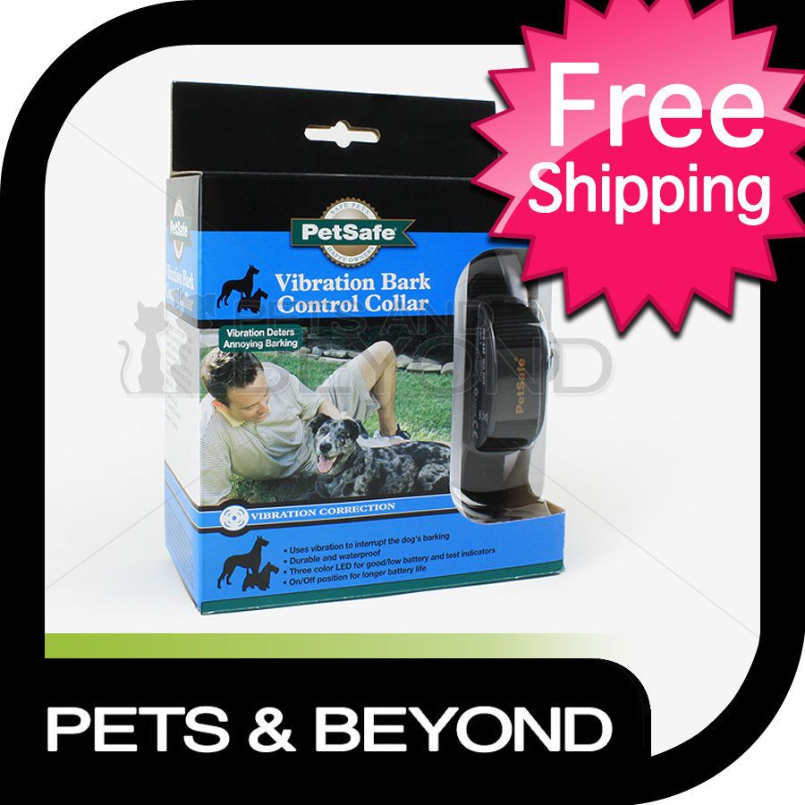 PET SAFE VIBRATION DOG ANTI NO BARK CONTROL STOP BARKING ELECTRONIC