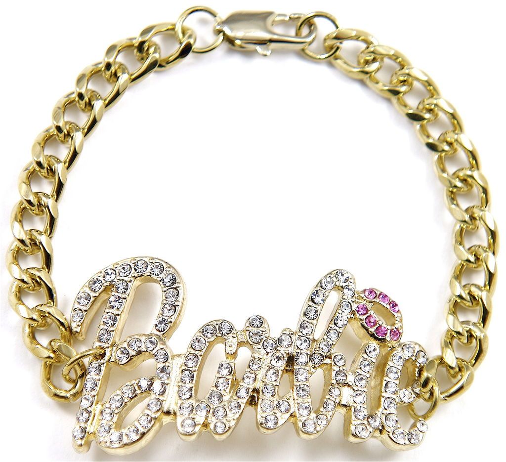 New Iced Out Hip Hop Piece Fashion ID Nicki Barbie Style Bracelet