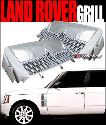 CHROME MESH SIDE FENDER INTAKE VENT GRILL GRILLE 2003 2011 LAND RANGE