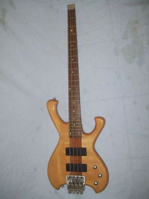 Bass Guitar, headless, 4 string, Maple wood body