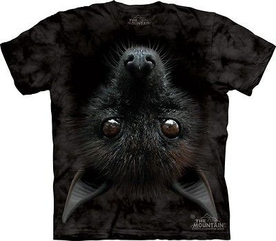 THE MOUNTAIN BAT HEAD FLYING WINGS MAMMAL VAMPIRE NIGHT ADULT T TEE