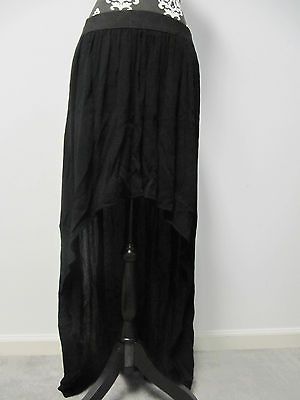 NWT Womens BCBGeneration BCBG Black Short Front Long Back Skirt Size