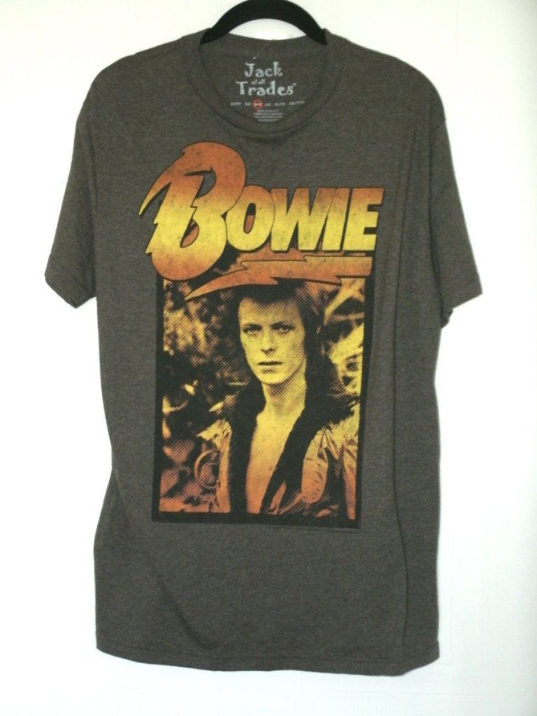 JACK OF ALL TRADES Tee SHIRT Print DAVID BOWIE Vintage Style MEDIUM