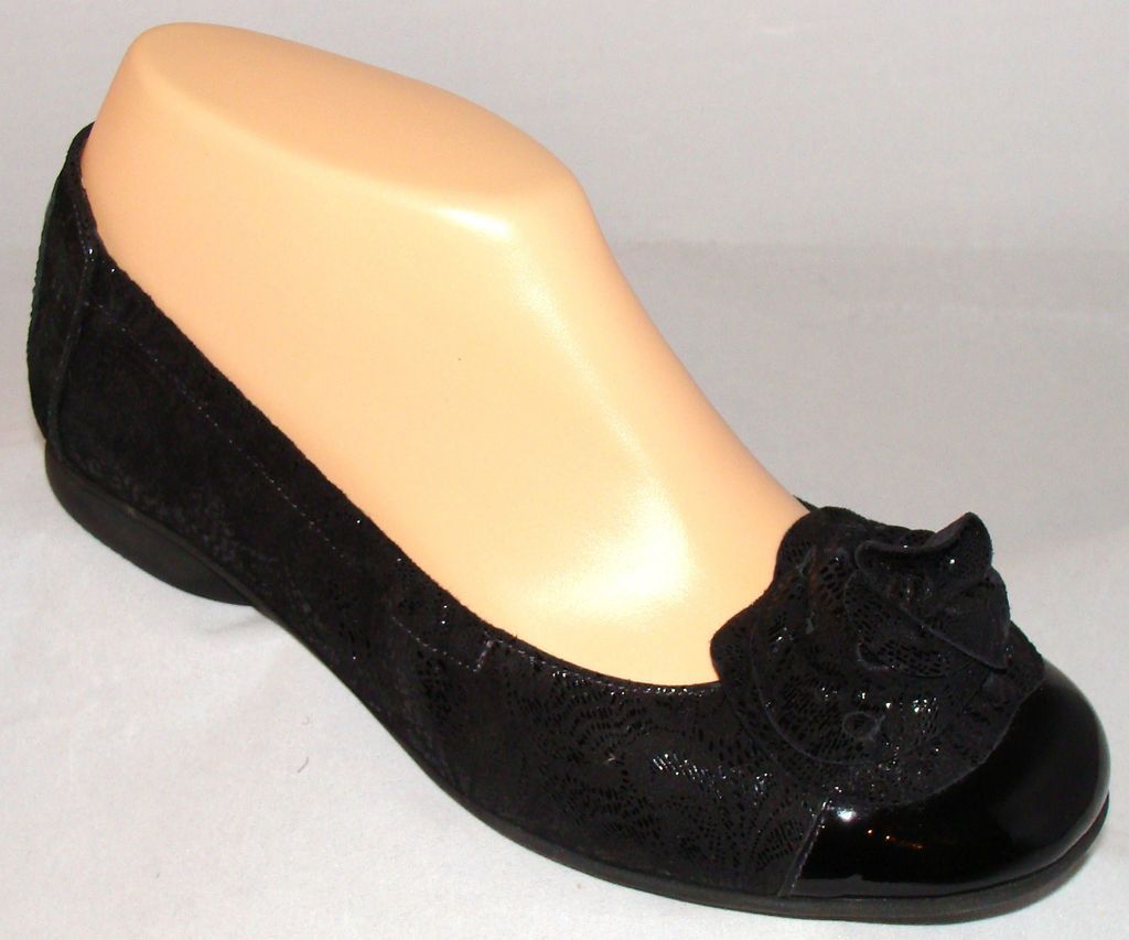 BeautiFeel Ivana Black Leather Ballet Flats 6/36 6.5/37 7.5/38 9.5/41