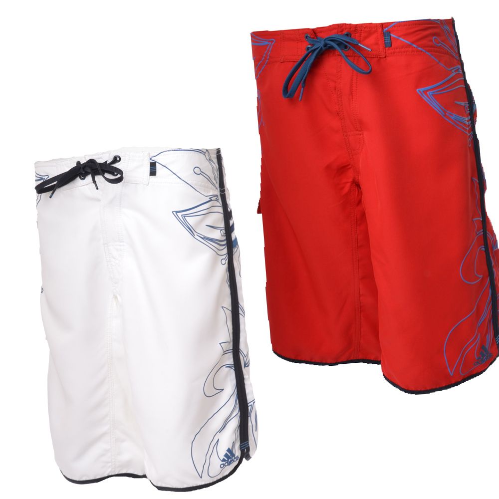 Adidas Mens Graphic Swimming Swim Shorts Beach Board Shorts