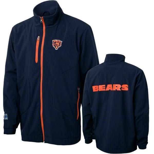 Chicago Bears NFL Overtime Full Zip Softshell JACKET Sizes S, M, L, XL