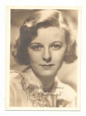 Vintage 5x7 promotional card Margaret Sullavan Universal