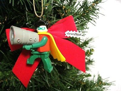 LEGO BATMAN DC ROBIN FIGURE CHRISTMAS TREE TOY ORNAMENT