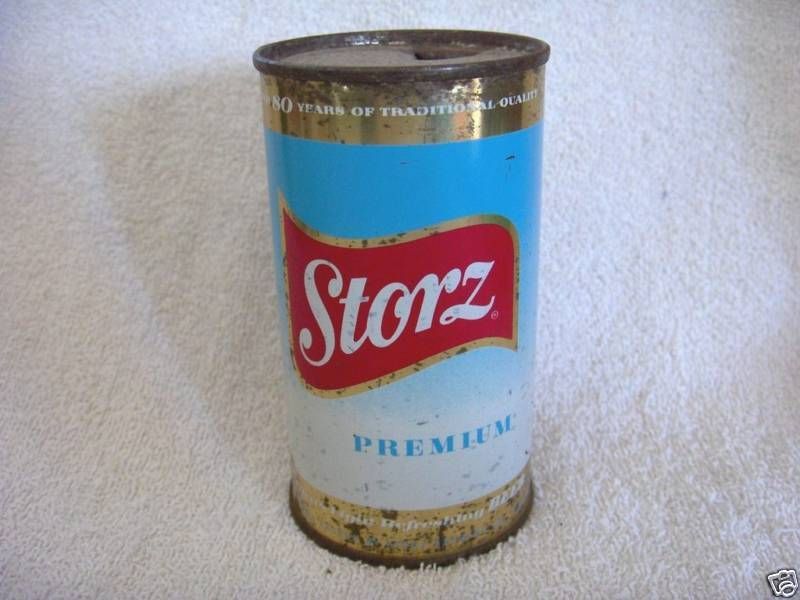 STORZ PREMIUM BEER, OMAHA, NEBRASKA, FLAT TOP CAN