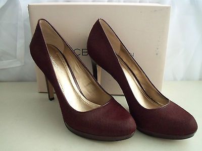 BCBGeneration BCBG New Womens Tinas2 Rouge Two Tone Hair Calf Pumps 10