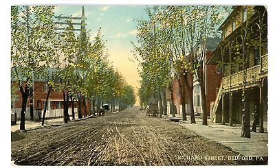 Bedford PA   RICHARD STREET   Postcard