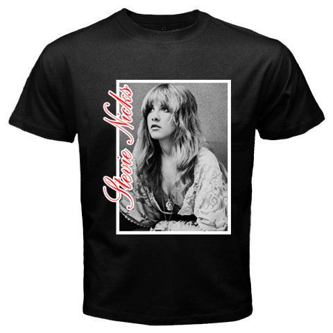 NEW STEVIE NICKS FLEETWOOD MAC VINTAGE Black Mens T Shirt S to 3XL