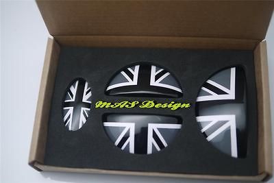 Mini Cooper Clubman R55 S JCW D SD Door Emblem~4pcs Set Black Union