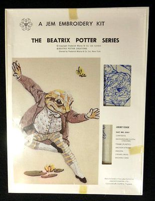 Beatrix Potter Jeremy Fisher Vintage JEM Crewel Embroidery Kit New on  PopScreen