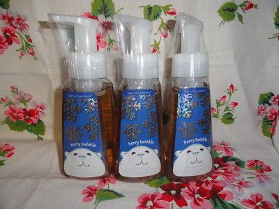 Works ~ Berry Twinkle~ Polar Bear Holiday Gentile Foaming Hand Soap X3