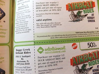 Boggy Creek 1/2 Hr Airboat Rides Florida Coupon