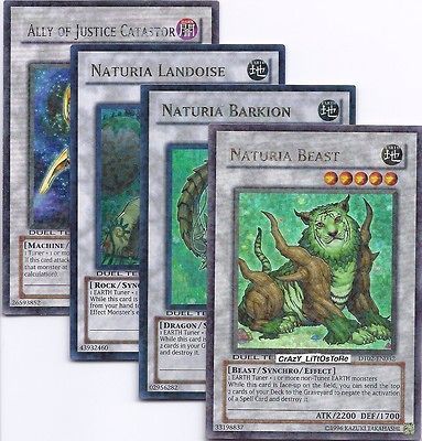 NATURIA BEAST, BARKION, & LANDOISE DUEL TERMINAL ULTRA RARE NM DT02