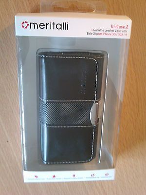 Apple IPhone 4 4S REAL GENUINE LEATHER CASE COVER WITCH BELT CLIP