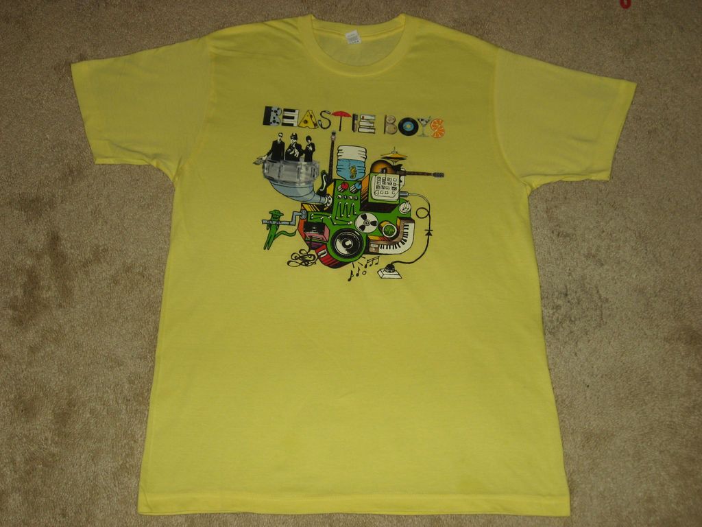 Beastie Boys Machine M, L, XL Yellow T Shirt