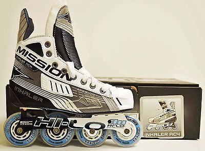 Mission Inhaler AC4 Inline Hockey Skates Senior 8D