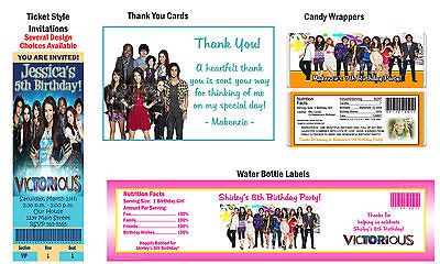 Victorious ~ Birthday Party Ticket Invitations, Supplies, and Favors