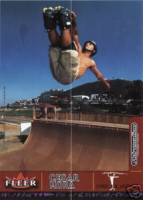 2000 ADRENALINE CESAR MORA INLINE SKATE MINI POSTER