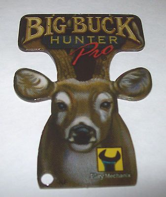 BIG BUCK HUNTER STERN RARE ORIGINAL NOS PINBALL MACHINE PROMO PLASTIC