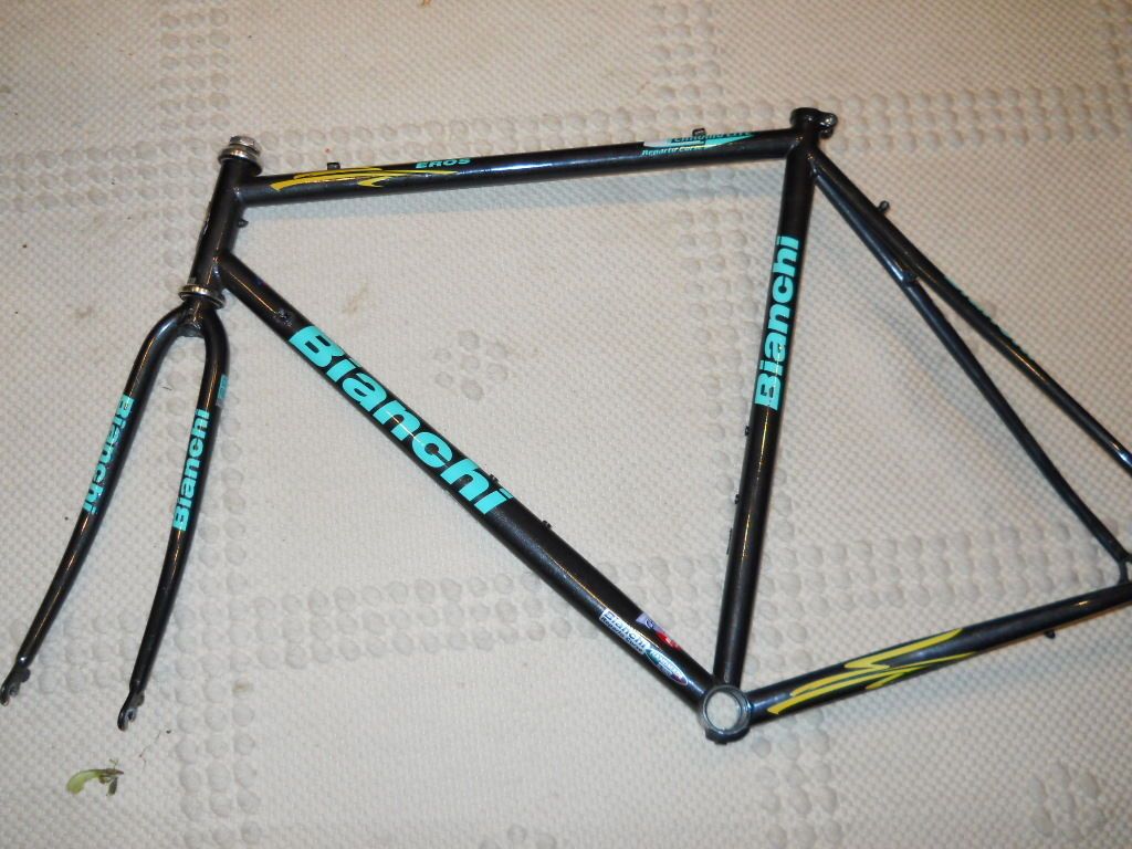 Bianchi eros chromolite reparto corse frame and fork steel