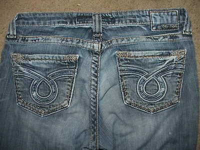 Big Star Maddie Boot Cut Mid Rise Womens Blue Jeans 30 L