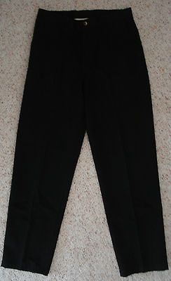 Wrangler Timber Creek Black Flat Front Pants Mens sz 32 x 32