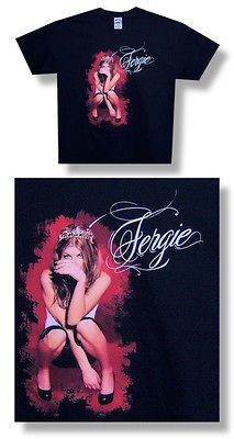 New Fergie Cro wned and Crouching Black X Large T shirt