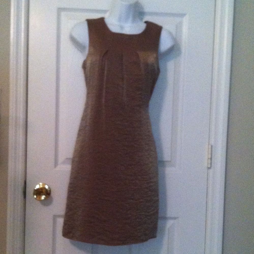  Collective Clothing Gold Beige Holiday Dance Dress Sz S