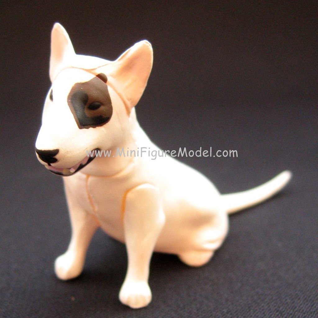 BULL TERRIER DOG black spot choco egg Pet Mini figure Model Japan gift