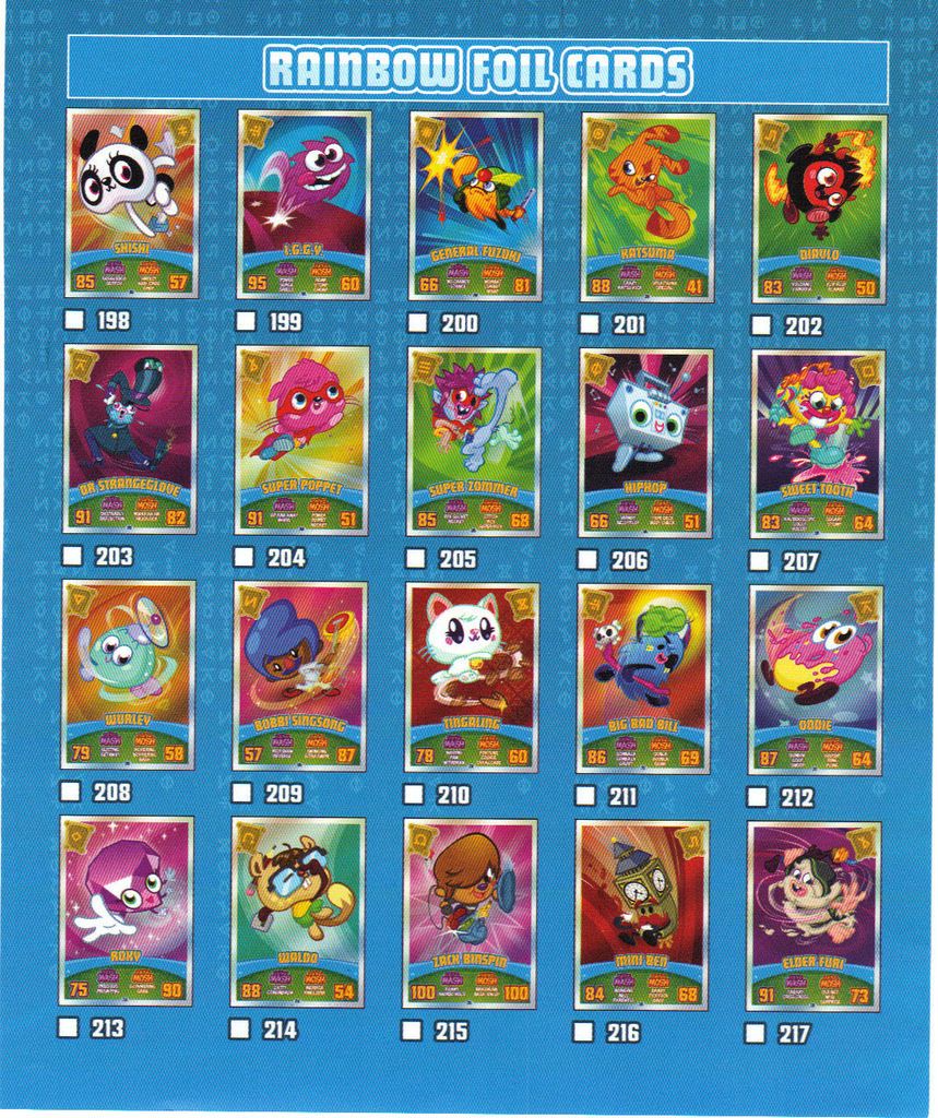 Moshi Monsters Mash Up Series 3 Codebreakers Rainbow Foil