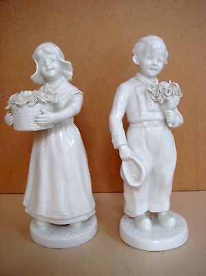 BLANC DE CHINE   CAPODIMONTE   DUTCH FIGURINES   BOY AND GIRL