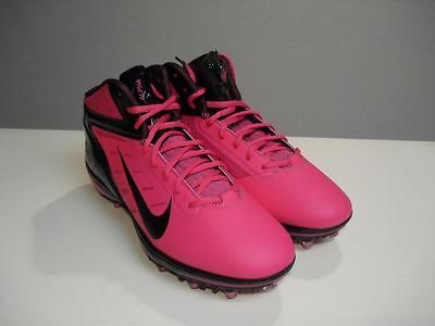 Alpha Talon Elite 3/4 Think Pink Black Sample sz 9 DS Football Cleats