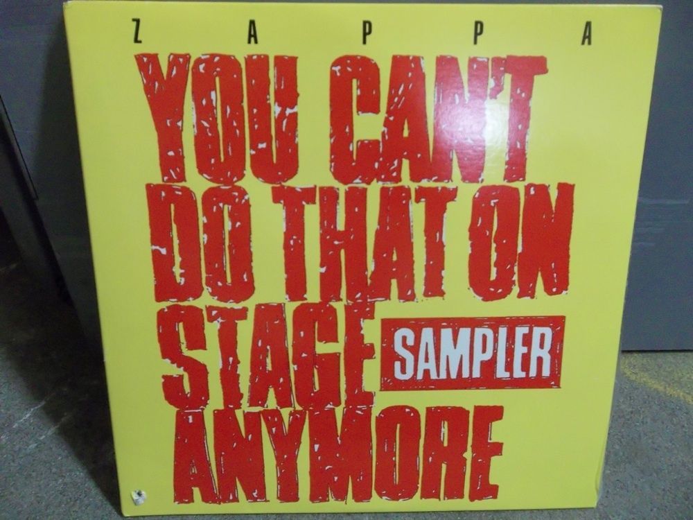 FRANK ZAPPA You Cant Do That On Stage Anymore MINT 2 LP Sampler