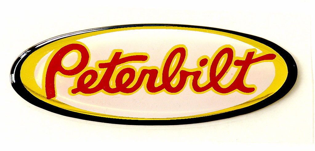 PETERBILT EMBLEM STANDARD WHITE