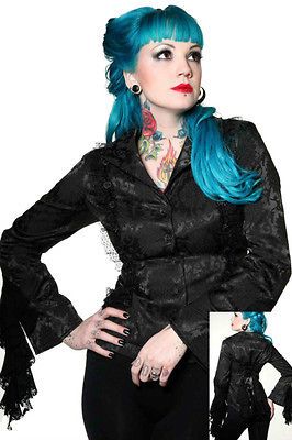 LDS GOTHIC VAMPIRE VICTORIAN PIRATE CORSET GOTH COAT STEAMPUNK JACKET