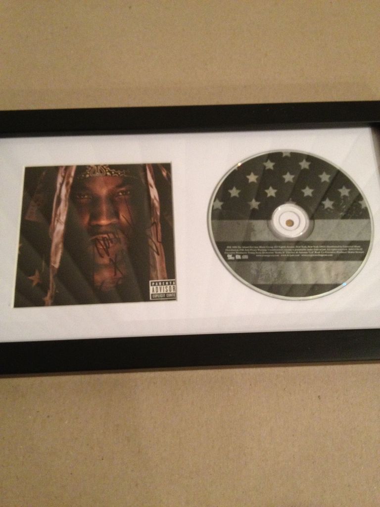 Young Jeezy Signed THE RECESSION CD Cover FRAME COA The Snowman Rapper